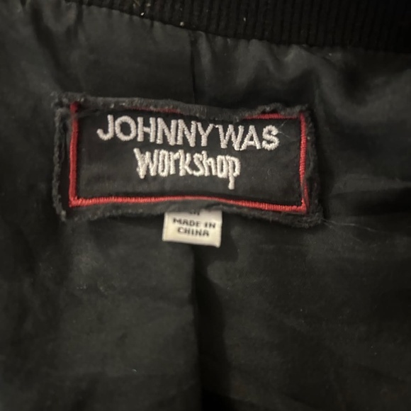 Embroidered Black Johnny Was Jacket (size medium) - Picture 4 of 4